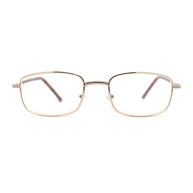 Classic Iconic Dad Fashion Narrow Rectangle Snug Reading Glasses