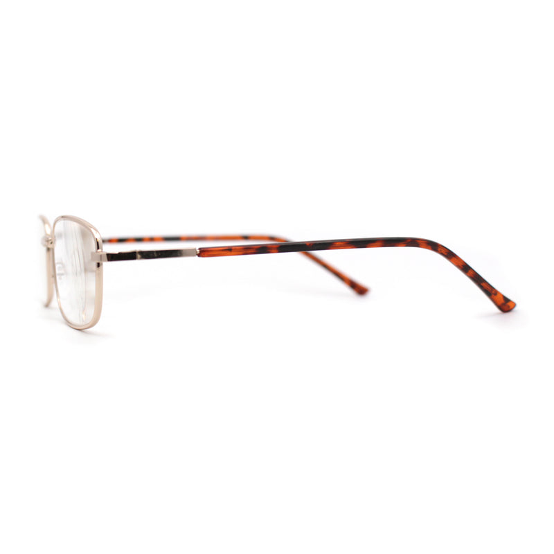 Classic Iconic Dad Fashion Narrow Rectangle Snug Reading Glasses