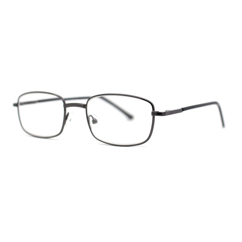 Classic Iconic Dad Fashion Narrow Rectangle Snug Reading Glasses