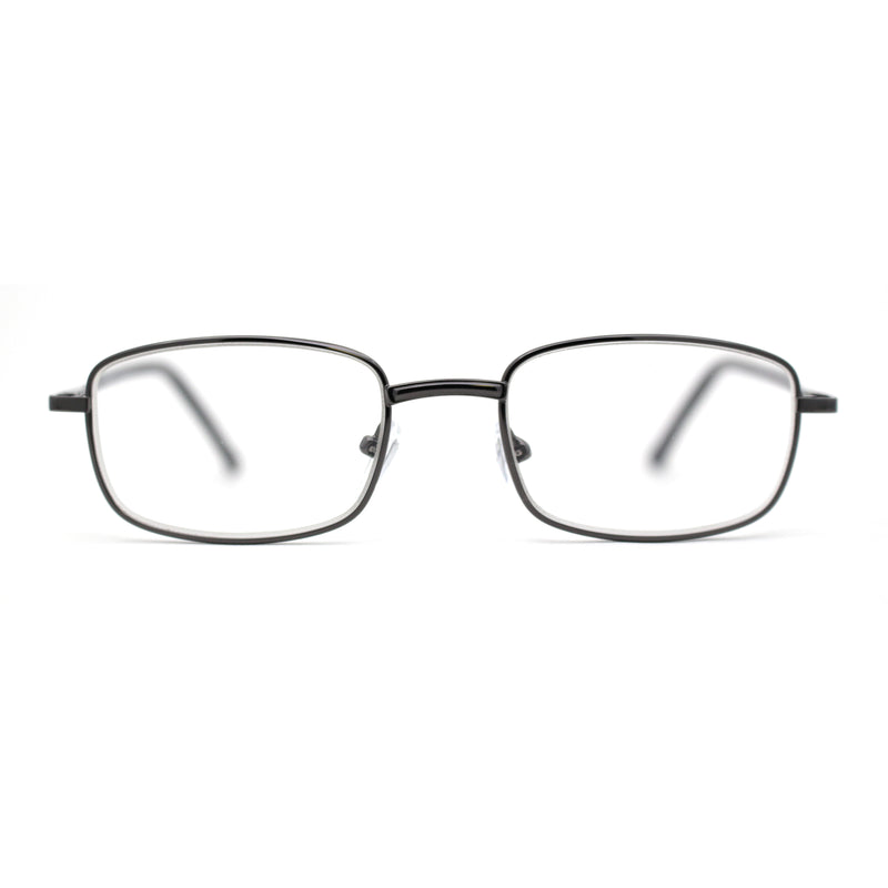 Classic Iconic Dad Fashion Narrow Rectangle Snug Reading Glasses
