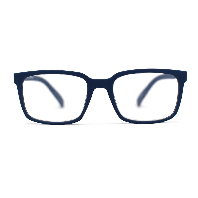 Stylish Matte Finish Rectangle Plastic Reading Glasses