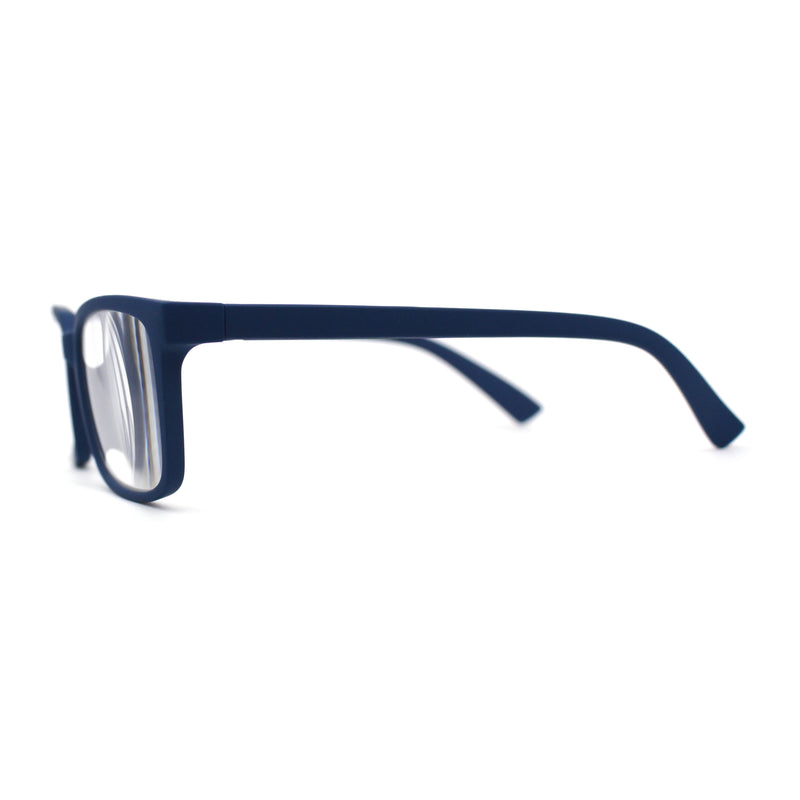 Stylish Matte Finish Rectangle Plastic Reading Glasses