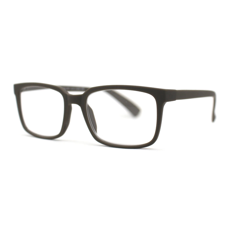 Stylish Matte Finish Rectangle Plastic Reading Glasses