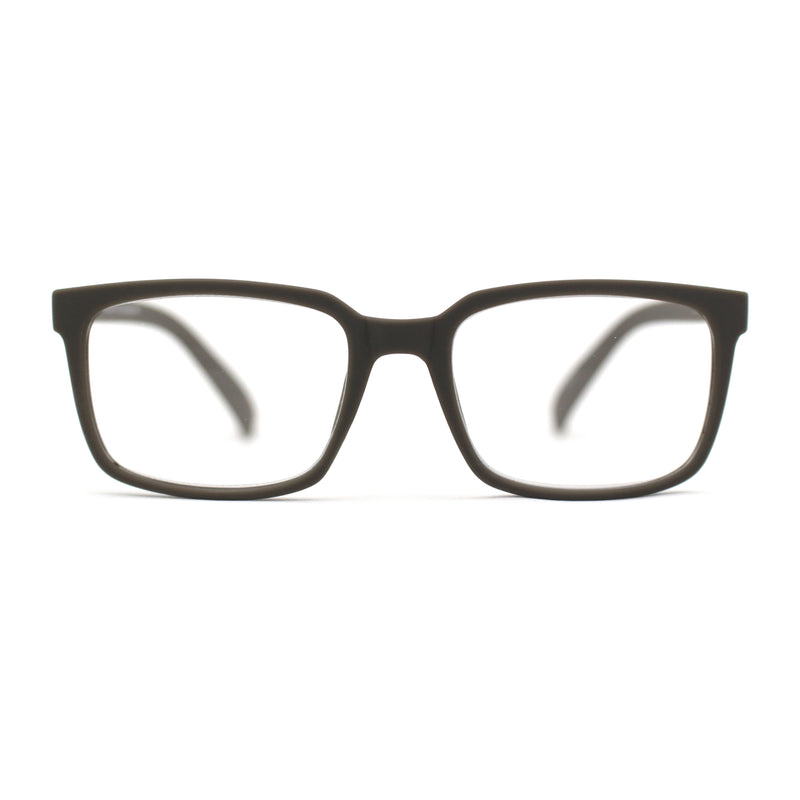 Stylish Matte Finish Rectangle Plastic Reading Glasses