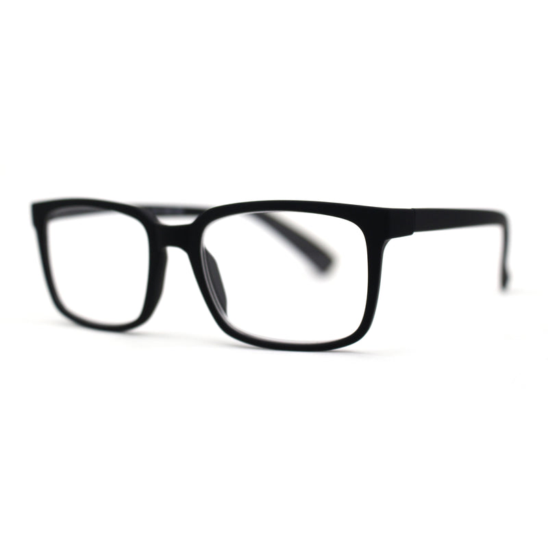 Stylish Matte Finish Rectangle Plastic Reading Glasses