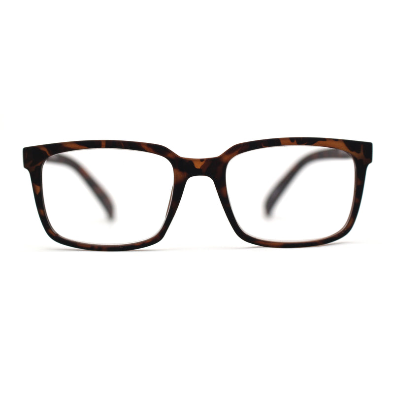 Stylish Matte Finish Rectangle Plastic Reading Glasses