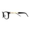 Fashion Metal Chain Arm Rectangular Plastic Bi-focal Reading Glasses