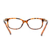 Fashion Metal Chain Arm Rectangular Plastic Bi-focal Reading Glasses