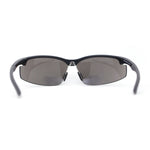 Mens ANSI Z87.1 Wrap Half Rim Safety Bifocal Reading Glasses Sunglasses