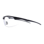 Mens ANSI Z87.1 Wrap Half Rim Safety Bifocal Reading Glasses Sunglasses