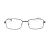 Classic Metal Rim and Arm Narrow Rectangle Reading Glasses