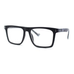 Stylish Classy Squared Rectangle Horn Rim Plastic Fashion Reading Glasses