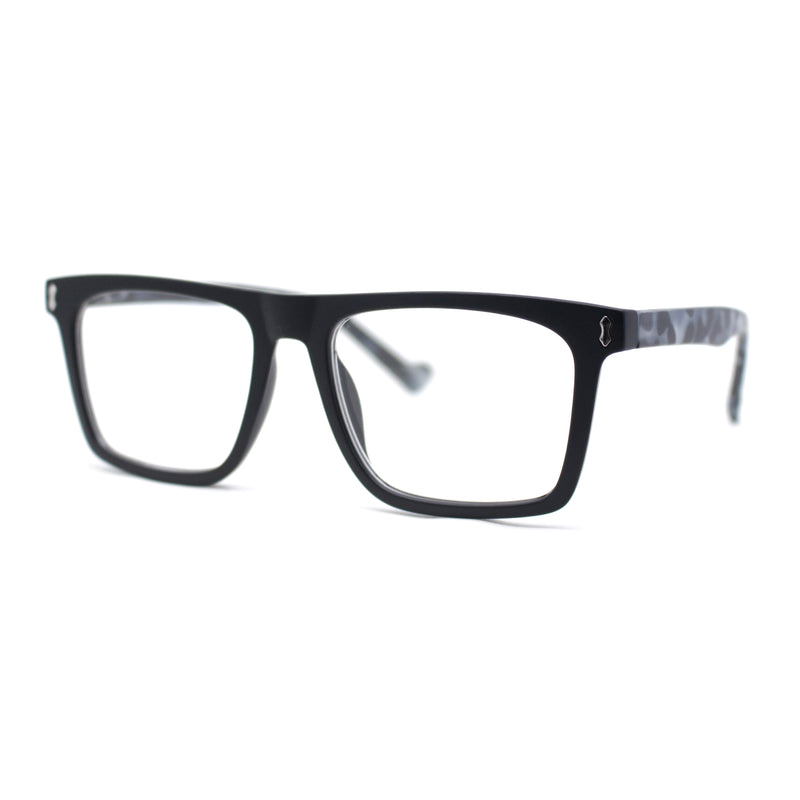 Stylish Classy Squared Rectangle Horn Rim Plastic Fashion Reading Glasses