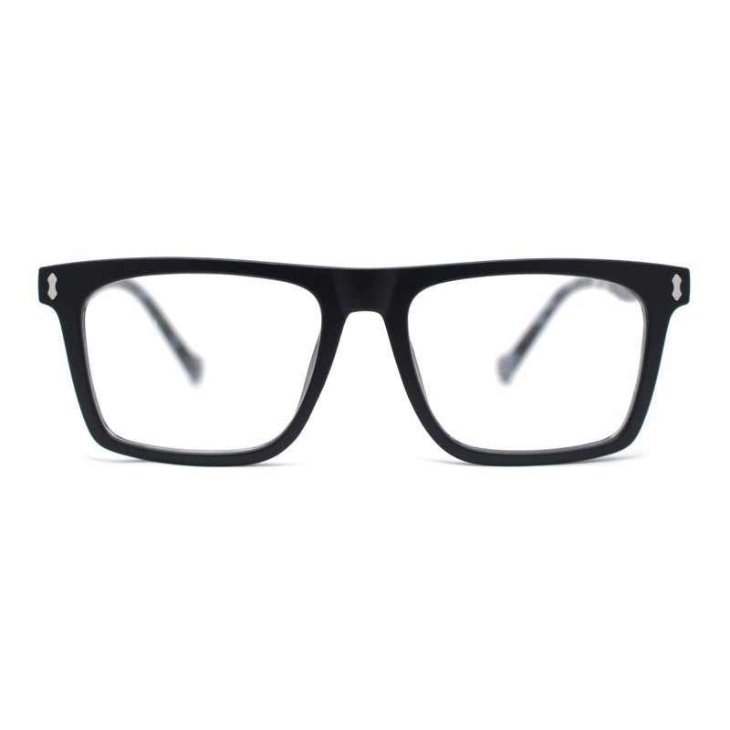 Stylish Classy Squared Rectangle Horn Rim Plastic Fashion Reading Glasses