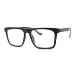 Stylish Classy Squared Rectangle Horn Rim Plastic Fashion Reading Glasses