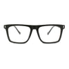 Stylish Classy Squared Rectangle Horn Rim Plastic Fashion Reading Glasses