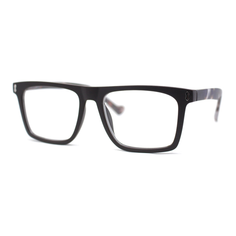 Stylish Classy Squared Rectangle Horn Rim Plastic Fashion Reading Glasses