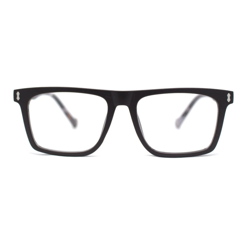 Stylish Classy Squared Rectangle Horn Rim Plastic Fashion Reading Glasses