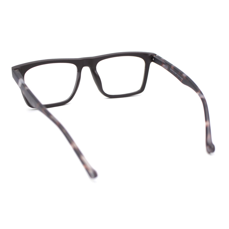 Stylish Classy Squared Rectangle Horn Rim Plastic Fashion Reading Glasses