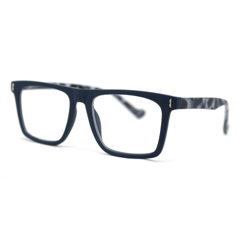 Stylish Classy Squared Rectangle Horn Rim Plastic Fashion Reading Glasses