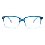 Stylish Classic Thin Plastic Rectangular Horn Rim Reading Glasses