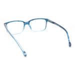 Stylish Classic Thin Plastic Rectangular Horn Rim Reading Glasses