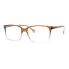 Stylish Classic Thin Plastic Rectangular Horn Rim Reading Glasses