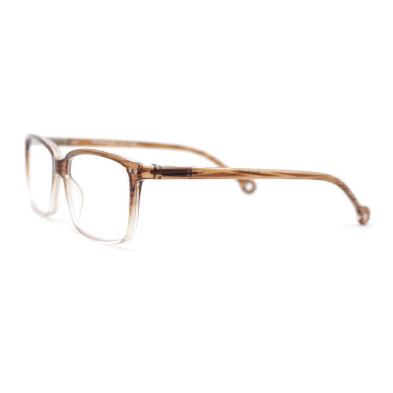 Stylish Classic Thin Plastic Rectangular Horn Rim Reading Glasses