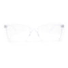 Stylish Classic Thin Plastic Rectangular Horn Rim Reading Glasses