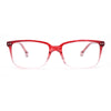 Stylish Classic Thin Plastic Rectangular Horn Rim Reading Glasses