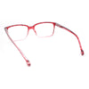 Stylish Classic Thin Plastic Rectangular Horn Rim Reading Glasses