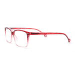 Stylish Classic Thin Plastic Rectangular Horn Rim Reading Glasses