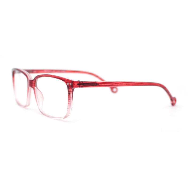 Stylish Classic Thin Plastic Rectangular Horn Rim Reading Glasses