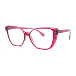 Retro Womens Classy Oversized Rectangular Cat Eye Reading Glasses