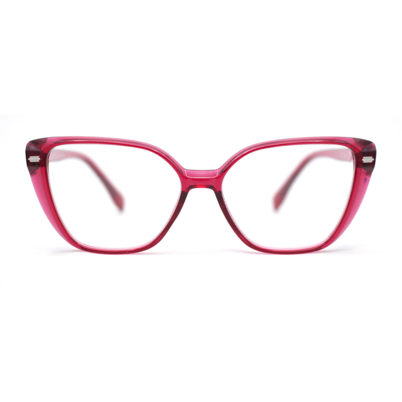 Retro Womens Classy Oversized Rectangular Cat Eye Reading Glasses