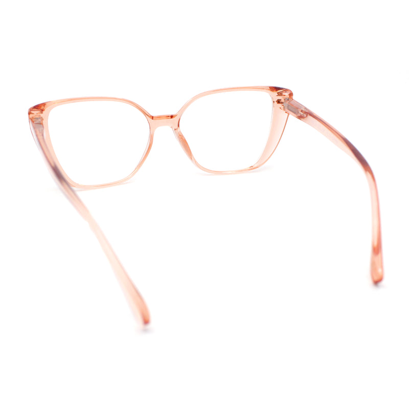 Retro Womens Classy Oversized Rectangular Cat Eye Reading Glasses