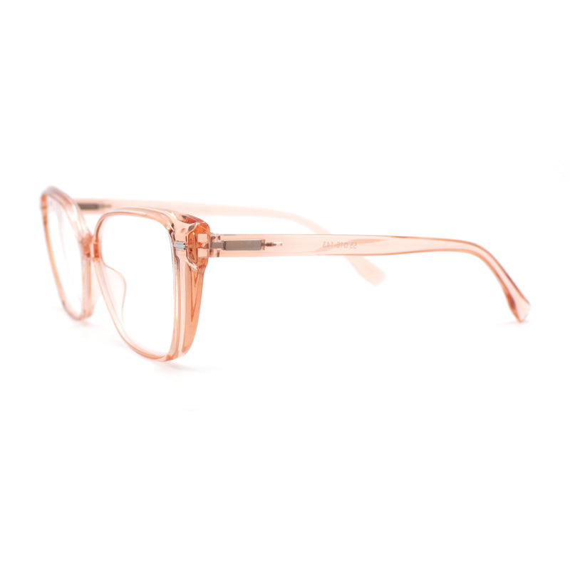 Retro Womens Classy Oversized Rectangular Cat Eye Reading Glasses