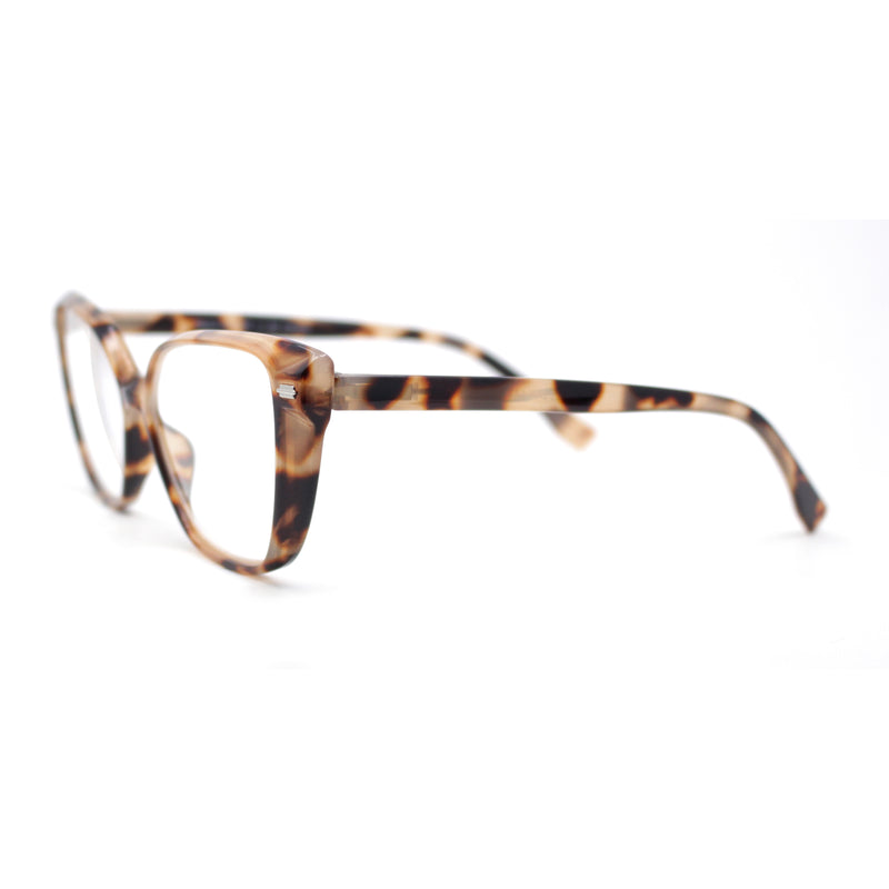 Retro Womens Classy Oversized Rectangular Cat Eye Reading Glasses