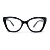 Womens Classy Oversized Thick Plastic Cat Eye Reading Glasses