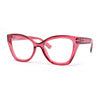 Womens Classy Oversized Thick Plastic Cat Eye Reading Glasses