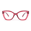 Womens Classy Oversized Thick Plastic Cat Eye Reading Glasses