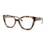 Womens Classy Oversized Thick Plastic Cat Eye Reading Glasses