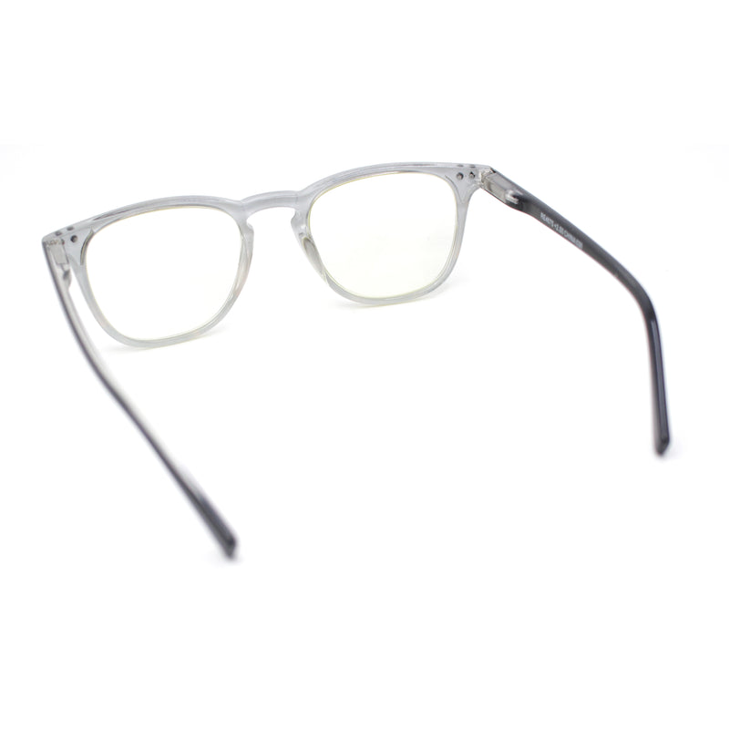 Classy Hipster Plastic Keyhole Horn Rim Photochromic Lens Reading Glasses