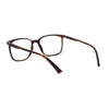 Unisex Thin Plastic Horn Rim Rectangle Bi-focal Reading Glasses