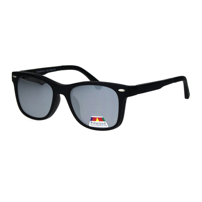 Polarized Magnetic Clip On Shade Sunglasses Bifocal Reading Glasses