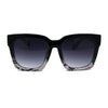 Womens Boyfriend Style XXL Oversize Horned Rim Thick Plastic Sunglasses