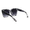 Womens Boyfriend Style XXL Oversize Horned Rim Thick Plastic Sunglasses