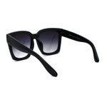 Womens Boyfriend Style XXL Oversize Horned Rim Thick Plastic Sunglasses