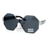 SA106 Octagonal Shield Robotic Large Futuristic Fashion Sunglasses