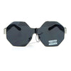 SA106 Octagonal Shield Robotic Large Futuristic Fashion Sunglasses